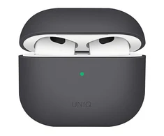 UNIQ dėklas Lino AirPods 3 gen.silikoninis pilkos spalvos
