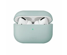 UNIQ dėklas Lino AirPods ProSilicone žalios spalvos