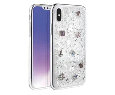 UNIQ dėklas Lumence Clear Apple iPhone Xs Max sidabro spalvos