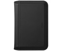 Dėklas Uniq Lyden DS RFID magnetinė piniginė su telefono stoveliu - Juodas