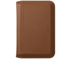 Dėklas Uniq Lyden DS RFID magnetinė piniginė su telefono stoveliu - ruda