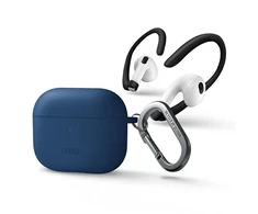 UNIQ dėklas Nexo AirPods 3 gen + Ear HooksSilicone mėlynos spalvos