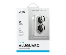 UNIQ Optix Aliuminio Camera Lens Protector Apple iPhone 16 6.1" /16 Plus 6.7" sterling sidabrinis