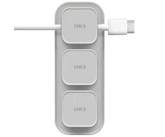 UNIQ Pod Mag magnetinė kabelių tvarkyklė + bazė pilkos spalvos