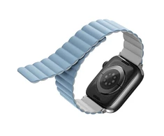 UNIQ dirželis Revix Apple Watch Series 4/5/6/7 / SE 42/44 / 45mm. Apverčiamas, Magnetinis, baltai mėlynos spalvos