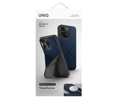 UNIQ dėklas Transforma Apple iPhone 15 Pro 6.1"Magclick Charging mėlynos spalvos