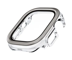 Dėklas UNIQ Voute skirtas Apple Watch Ultra 49mm apsauginis stiklas sidabro spalvos