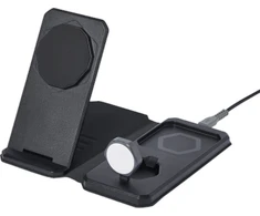 Urban Armor Gear UAG 3in1 kelioninis įkroviklis 15W, suderinamas su „MagSafe“, laidai, kištukai ir organizatorius pridedami (juoda)