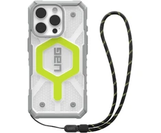 Urban Armor Gear UAG Pathfinder Clear Magsafe Bundle Dėklas su dirželiu, skirtas iPhone 16 Pro - Žalias