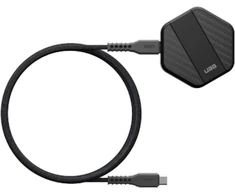 Urban Armor Gear UAG Wireless Charger 15W su podstawką, kompatybilna su MagSafe (juoda)