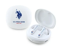 Us Polo Assn Ausinės TWS US Polo DH Logo baltos spalvos