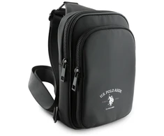 Us Polo Assn Krepšys telefonui US Polo Petit Pique Crossbody Arch juodos spalvos