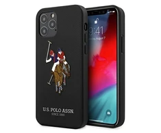 Dėklas Us Polo Assn US Polo USHCP12LPUGFLBK Apple iPhone 12 Pro Max 6,7″ juodos spalvos Polo Embroidery Collection