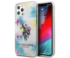 Dėklas „Us Polo Assn US Polo“ USHCP12MPCUSML „Apple iPhone 12/12 Pro 6,1“ daugiaspalvis „Tie &amp; Dye“ kolekcija