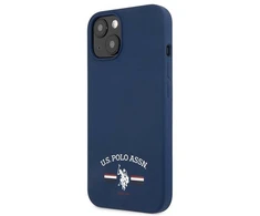 „Us Polo Assn US Polo“ USHCP13SSFGV „Apple iPhone 13 mini 5,4“ tamsiai mėlynas silikoninis dėklas