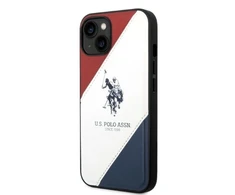 Dėklas „Us Polo Assn“ „US Polo“ USHCP14SPSO3 „Apple iPhone 14 / 15 / 13“ 6,1 colio baltos spalvos su įspaudu