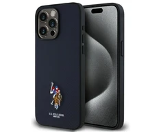Us Polo Assn US Polo USHCP15XPEMV Apple iPhone 15 Pro Max 6,7" dėklas telefonui mėlynos spalvos Embroidered DH Color