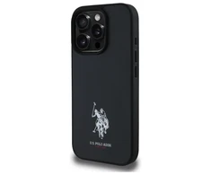 Dėklas Us Polo Assn US Polo USHCP15XPGEK Apple iPhone 15 Pro Max 6,7″ juodos spalvos Leather Embroidered spalvos DH Color