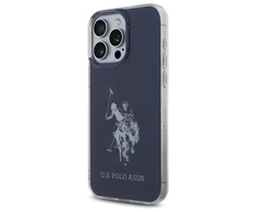 Dėklas „Us Polo Assn“ „US Polo“ USHCP15XTPUHRBV „Apple iPhone 15 Pro Max 6,7" mėlynas su blizgančiu dideliu logotipu