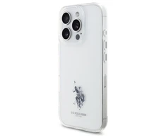 Dėklas „Us Polo Assn US Polo“ USHCP15XUSMT „Apple iPhone 15 Pro Max 6.7“ skaidrus IML spausdintas dvigubas arklio žurnalas