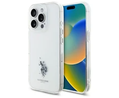 Dėklas „Us Polo Assn US Polo“ USHCP15XUSMT „Apple iPhone 15 Pro Max 6.7“ skaidrus IML spausdintas dvigubas arklio žurnalas
