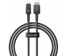 Greito įkrovimo kabelis Baseus Explorer 2.4A 1M (juodas)