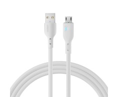 Joyroom Premium Series A13 USB-A / micro USB 2.4A 2m kabelis – baltos spalvos