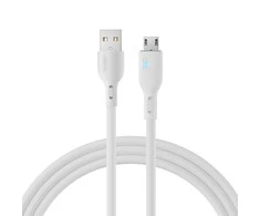 Joyroom Premium Series A13 USB-A / micro USB 2.4A 2m kabelis – baltos spalvos