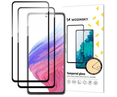 Wozinsky 2x Full Glue Apsauginis stiklas Samsung Galaxy A54 5G 9H Full Screen Apsauginis stiklas with Juodas Frame