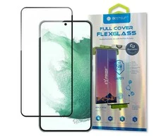 Bestsuit 3D Edge Nano Flexi Glass Film Full Screen apsauginis stiklas su rėmeliu Samsung Galaxy S22 + (S22 Plus) Transparent