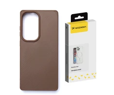 Wozinsky Carbon Fiber with MagSafe for Samsung Galaxy S25 – dėklas telefonui rudos spalvos