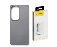 Wozinsky Carbon Fiber with MagSafe for Samsung Galaxy S25 – dėklas telefonui pilkos spalvos