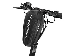 Wozinsky waterproof scooter handlebar bag 3l handlebar bag juodos spalvos (WSB4BK)