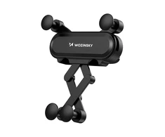 Wozinsky car phone holder gravity for ventilation grille juodos spalvos (WCH-05)