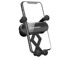 Wozinsky car phone holder gravity for ventilation grille juodos spalvos (WCH-05)