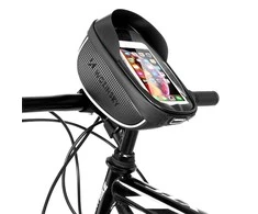 Wozinsky bike handlebar bag with phone case 1l juodos spalvos (WBB16BK)