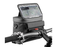 Wozinsky bicycle handlebar bag bike shoulder bag juodos spalvos (WBHBB-01)