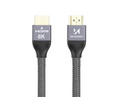 Wozinsky kabelis HDMI 2.1 8K 60 Hz 48 Gbps / 4K 120 Hz / 2K 144 Hz 1 m sidabrinis (WHDMI-10)