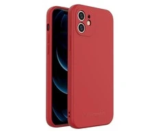 Wozinsky Color Case silikoninis lankstus patvarus dėklas iPhone XS Max raudonas