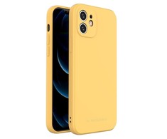 Wozinsky Color Case silikoninis lankstus patvarus dėklas iPhone XS Max geltonas