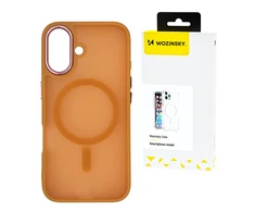 Wozinsky Fashion MagSafe for Samsung Galaxy S25 – dėklas telefonui oranžinės spalvos