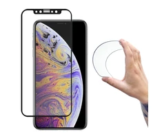 Wozinsky Full Cover Flexi Nano foil glass apsauginis stiklas su rėmeliu iPhone 14 Max / 13 Pro Max skaidrus