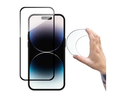 Wozinsky Full Cover Flexi Nano Glass apsauginis stiklas Apple iPhone 14 Pro flexible with a juodas frame