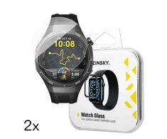 Wozinsky Full Glue Apsauginis stiklas Huawei Watch GT 5 / GT 5 Pro / GT 4 / GT 4 Pro / GT 3 / GT 3 Pro 42mm (2 vnt.)
