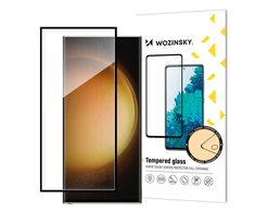 Wozinsky Full Glue Apsauginis stiklas Samsung Galaxy S24 Ultra su juodu rėmeliu