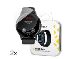 Wozinsky Full Glue Apsauginis stiklas Garmin Venu 3 45mm (2 vnt.)