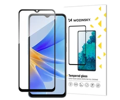 Wozinsky Full Glue Apsauginis stiklas Oppo A17 9H Full Screen Cover With Juodas Frame