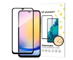 Wozinsky Full Glue Apsauginis stiklas with juodas frame Samsung A25