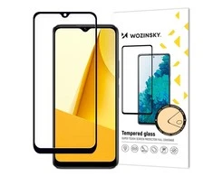 Wozinsky Full Glue Apsauginis stiklas Vivo Y16 / Y02s Full Screen with Frame juodas (case friendly)