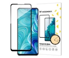 Wozinsky Full Glue Infinix Hot 11S NFC viso ekrano Apsauginis stiklas su rėmeliu juodas (tinka dėklui)